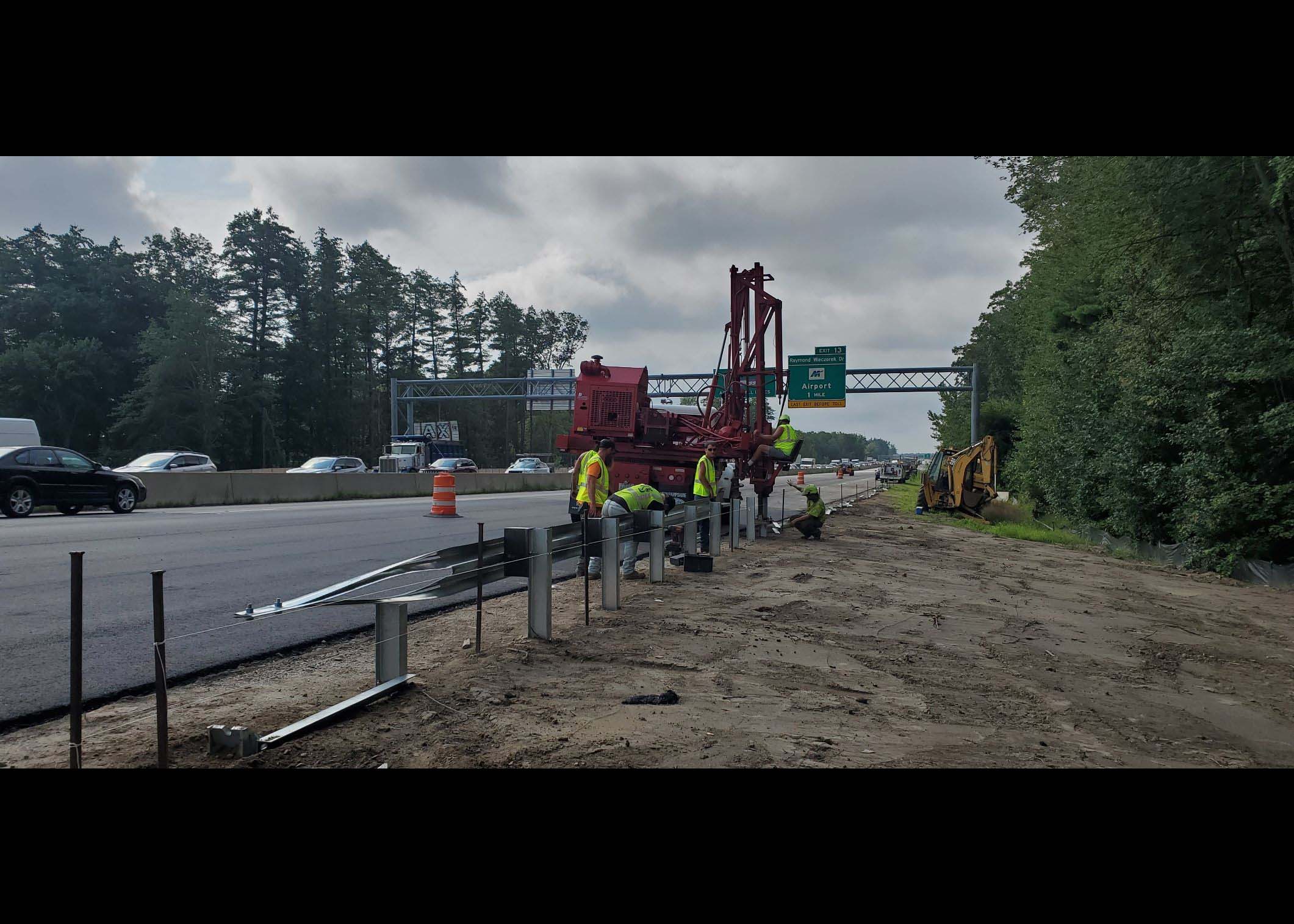 SB Guardrail Installation Work – August 2023